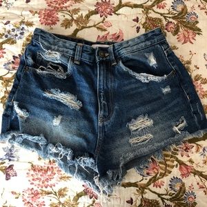 High waisted short shorts